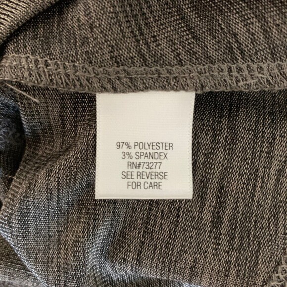 APT 9 Womens Size Large Multicolor Marled Stretch Short Sleeve Blouse - Picture 5 of 6